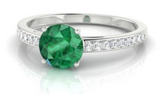 bague émeraude